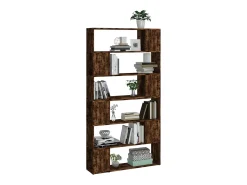 Biblioteca| Estante/divisória 100x24x188 cm carvalho fumado PT760095 Castanho