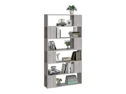 Biblioteca|vidaxl Estante/divisória 100x24x188 cm sonoma Cinzento