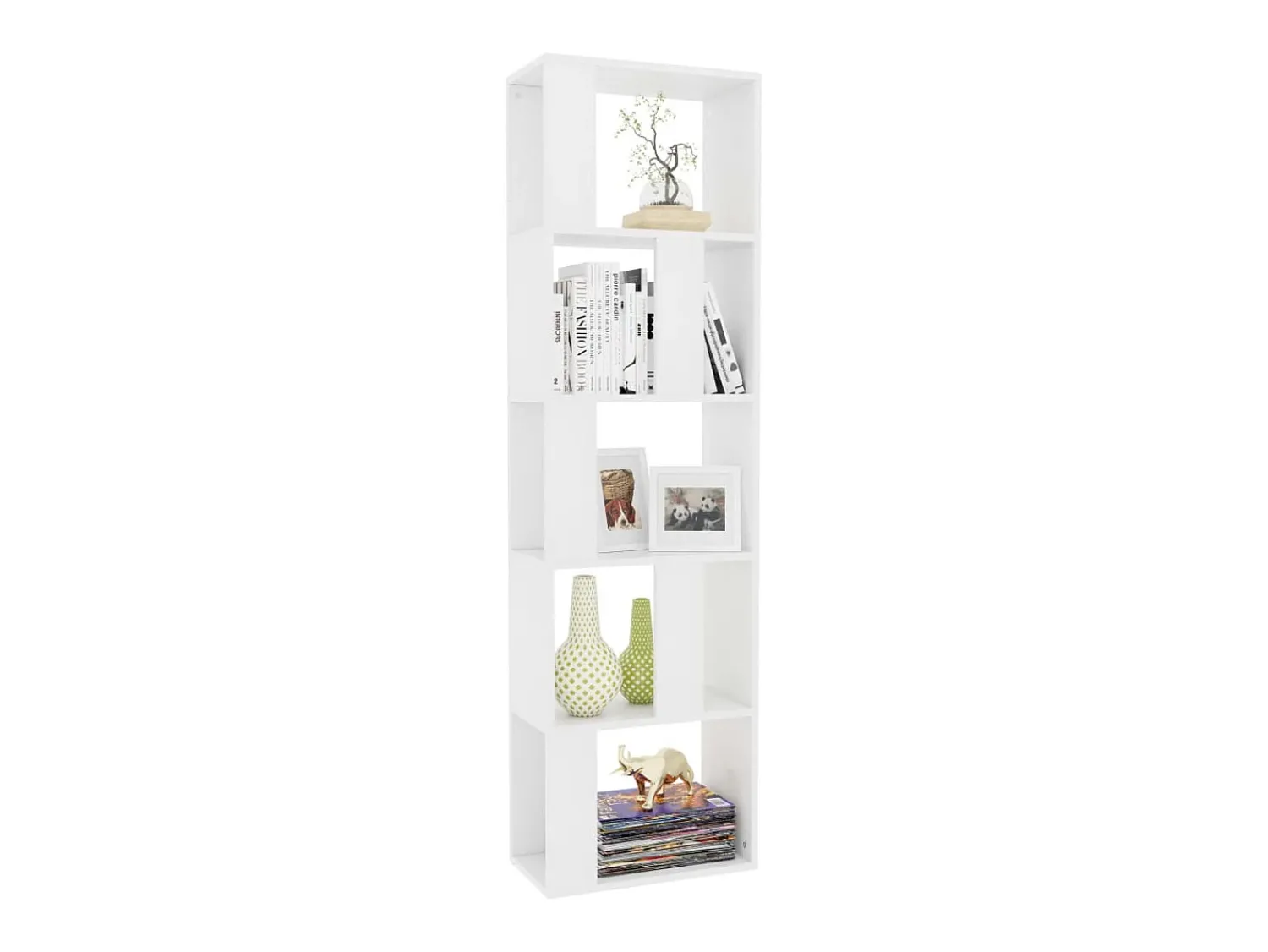 Biblioteca| Estante/divisória 45x24x159 cm contraplacado PT105508 Branco