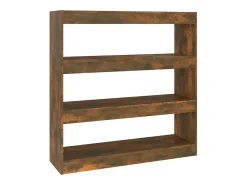 Prateleira|vidaxl Estante/divisória 100x30x103 cm cor carvalho fumado Castanho