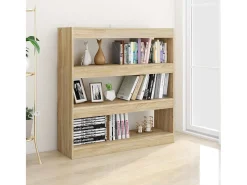 Prateleira|vidaxl Estante/divisória 100x30x103 cm cor carvalho sonoma Castanho