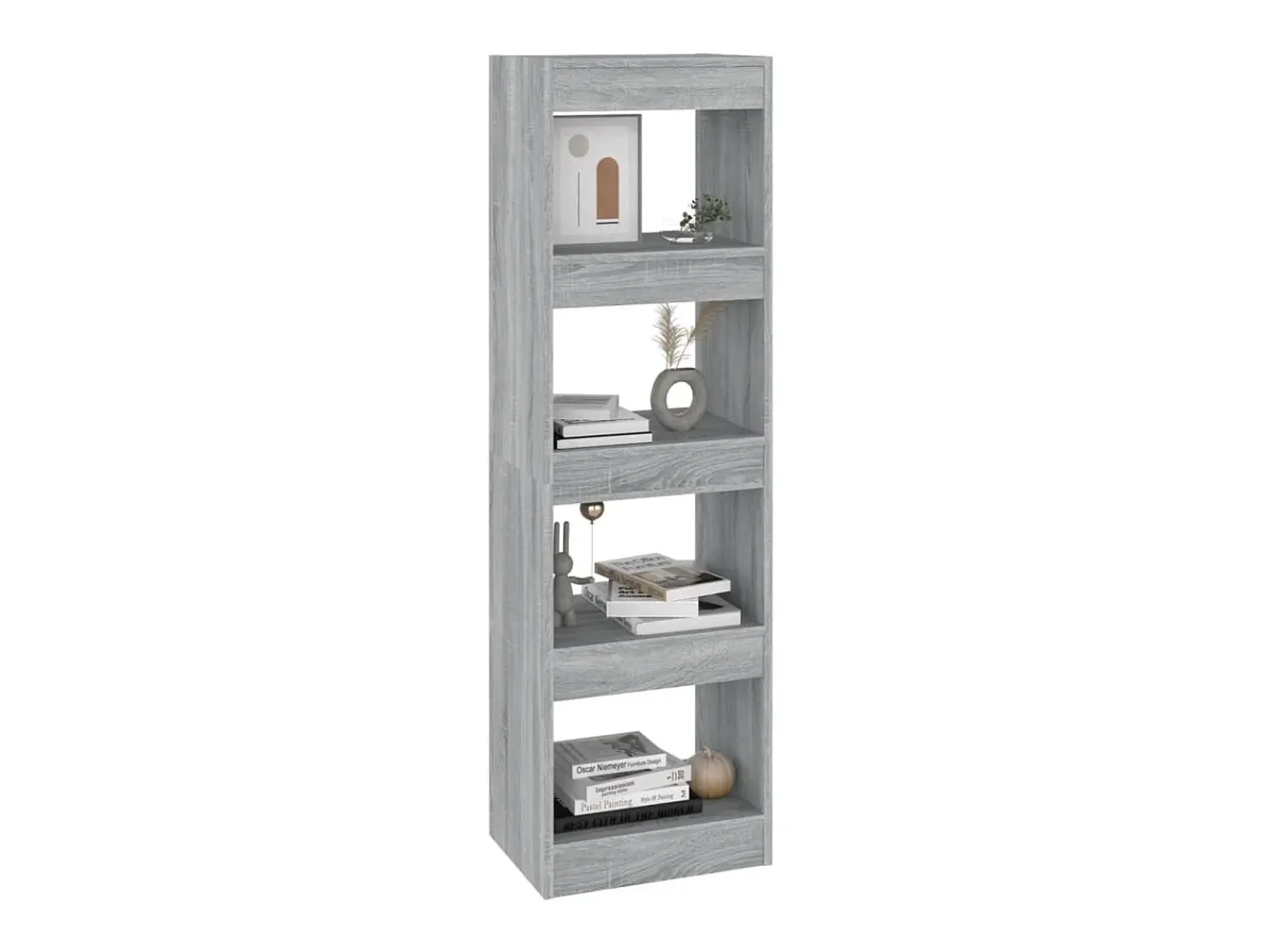 Biblioteca| Estante/divisória 40x30x135 cm cor sonoma cinza PT677806 Cinzento