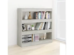 vidaxl Estante/divisória 100x30x103 cm cor cimento^ Prateleira
