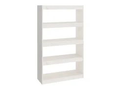 Hot Estante/divisória 80x30x135,5 cm madeira de pinho maciça PT168559 Branco