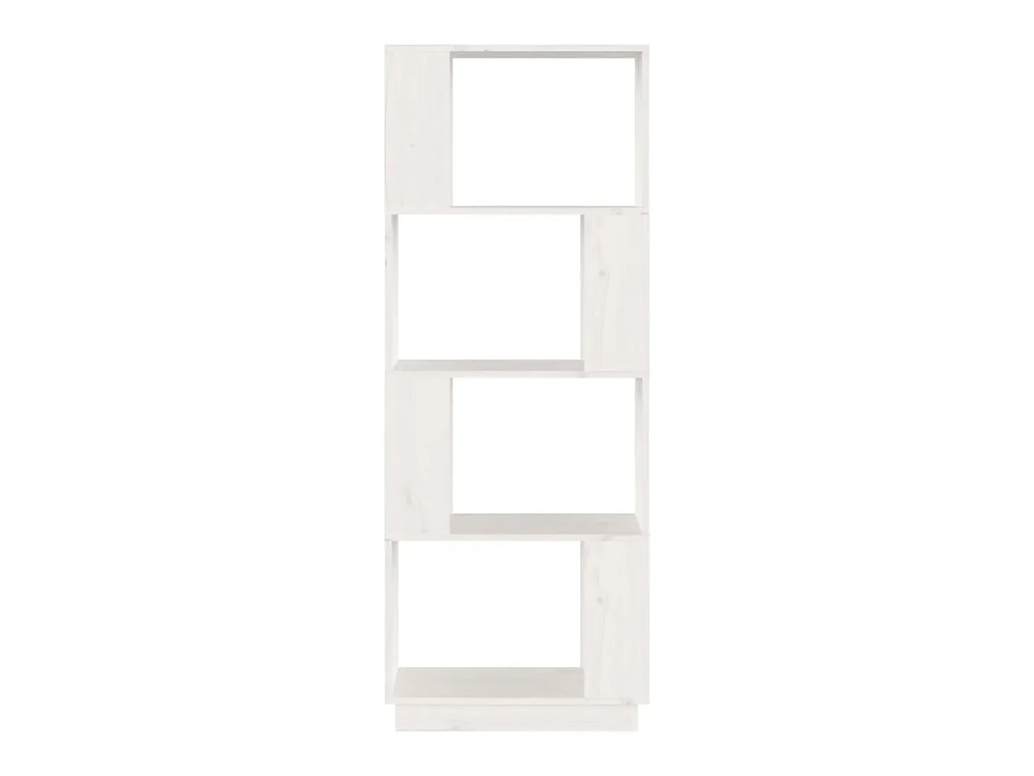 New Estante/divisória 51x25x132 cm pinho maciço PT949524 Branco