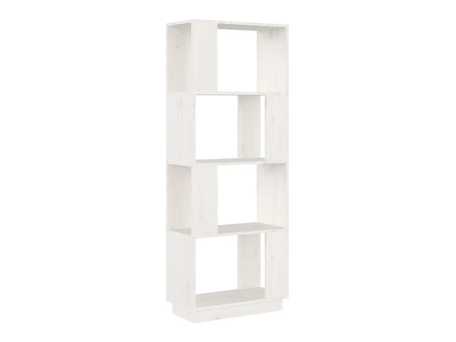 New Estante/divisória 51x25x132 cm pinho maciço PT949524 Branco