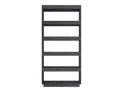 Discount vidaxl Estante/divisória 80x35x167 cm pinho maciço Cinzento