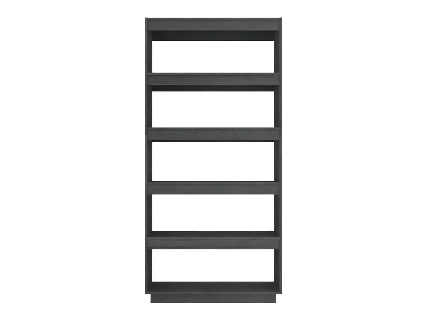 Discount vidaxl Estante/divisória 80x35x167 cm pinho maciço Cinzento