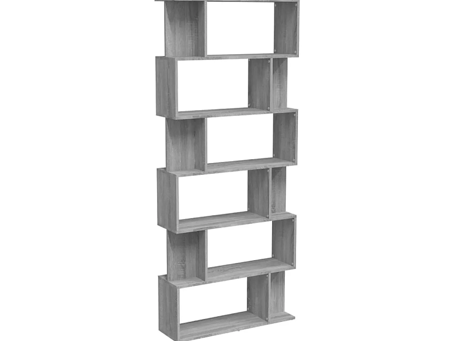 Biblioteca| Estante/divisória 80x24x192cm derivados madeira sonoma PT572936 Cinzento