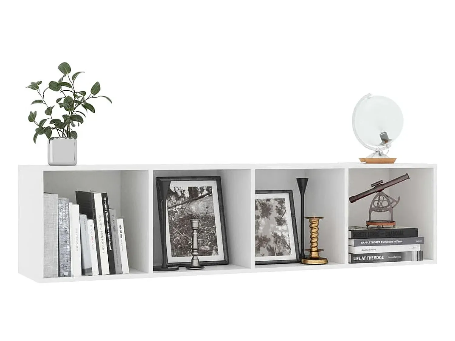 Biblioteca| Estante/móvel de TV 143x30x36 cm PT257571 Branco