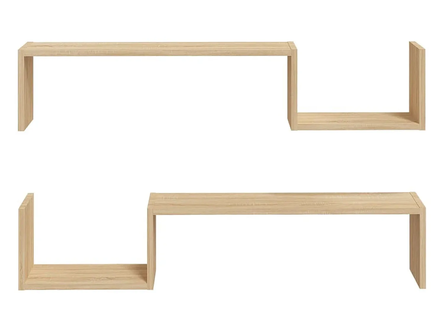 Discount Estantes de parede 2 pcs derivados de madeira carvalho sonoma PT248747 Castanho