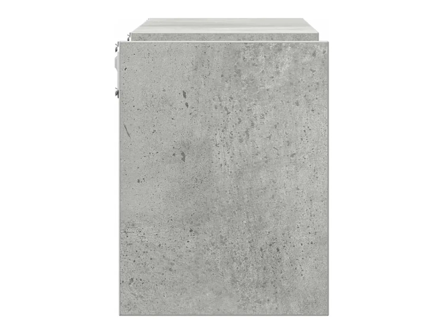 Outlet vidaxl Estantes de parede 2 pcs derivados de madeira cinza cimento Cinzento