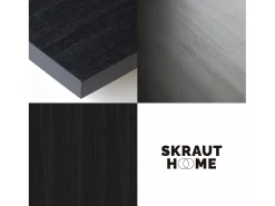 Biblioteca*Skraut Home Estantes de prateleiras, 110x25x186cm, Sala de estar - Escritório, Sala de jantar, e preto Branco