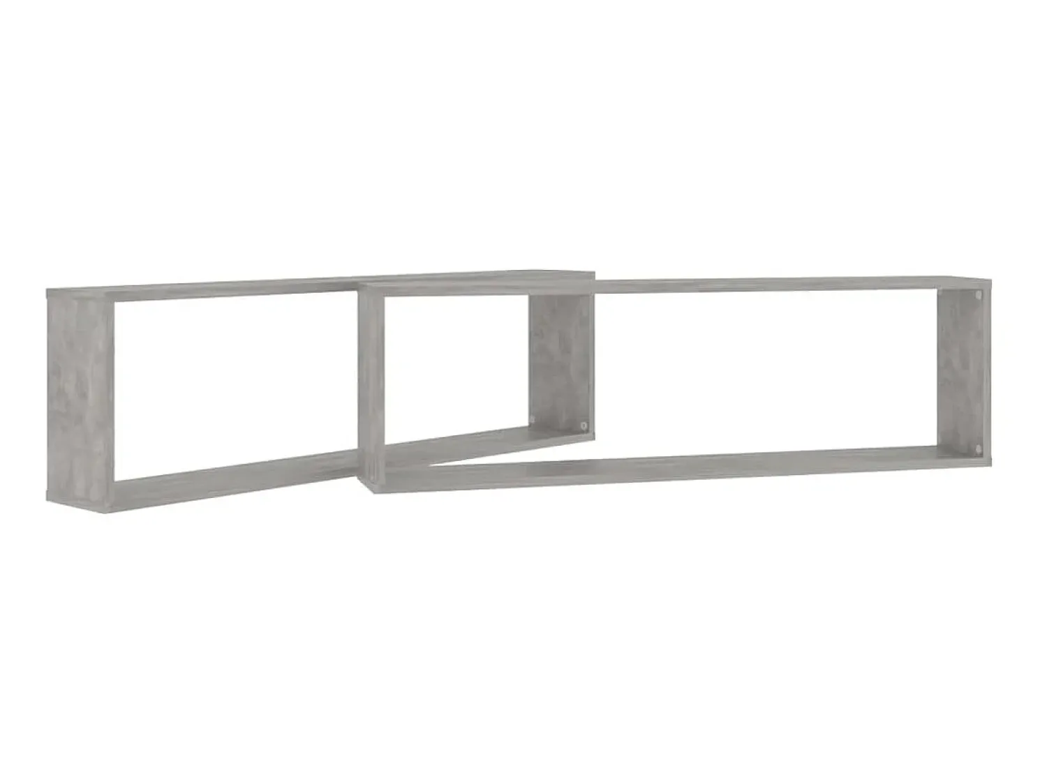 Online Estantes parede cúbicas 2pcs derivados de madeira cinza cimento PT569403 Cinzento