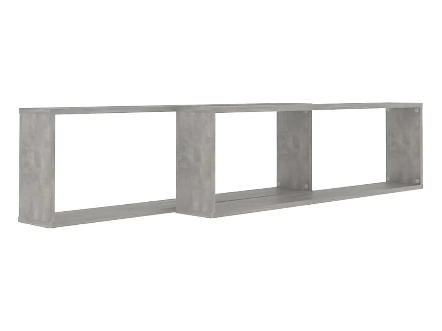 Online Estantes parede cúbicas 2pcs derivados de madeira cinza cimento PT569403 Cinzento