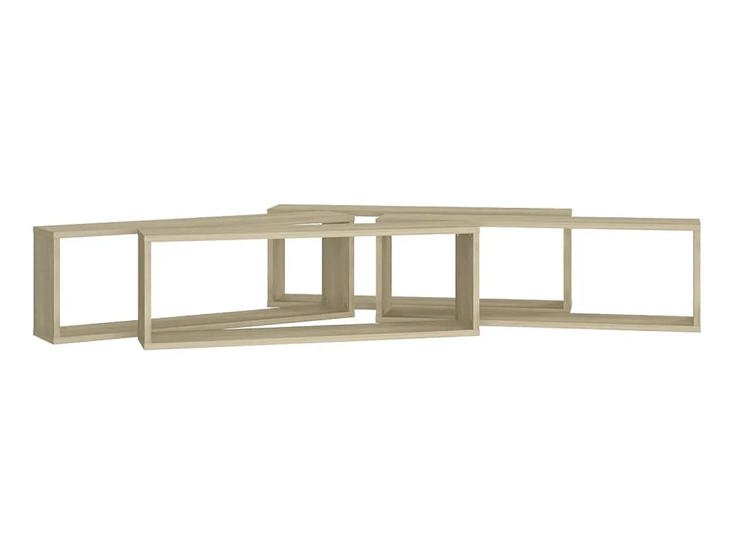 Estantes parede cúbicas 4pcs deriv. madeira 80x15x26,5cm sonoma PT184368^ Prateleira