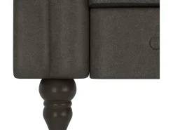 Sofá*Dorel Home Felix | Sofá-cama Chaise Longue em microfibra antracite Cinza antracite