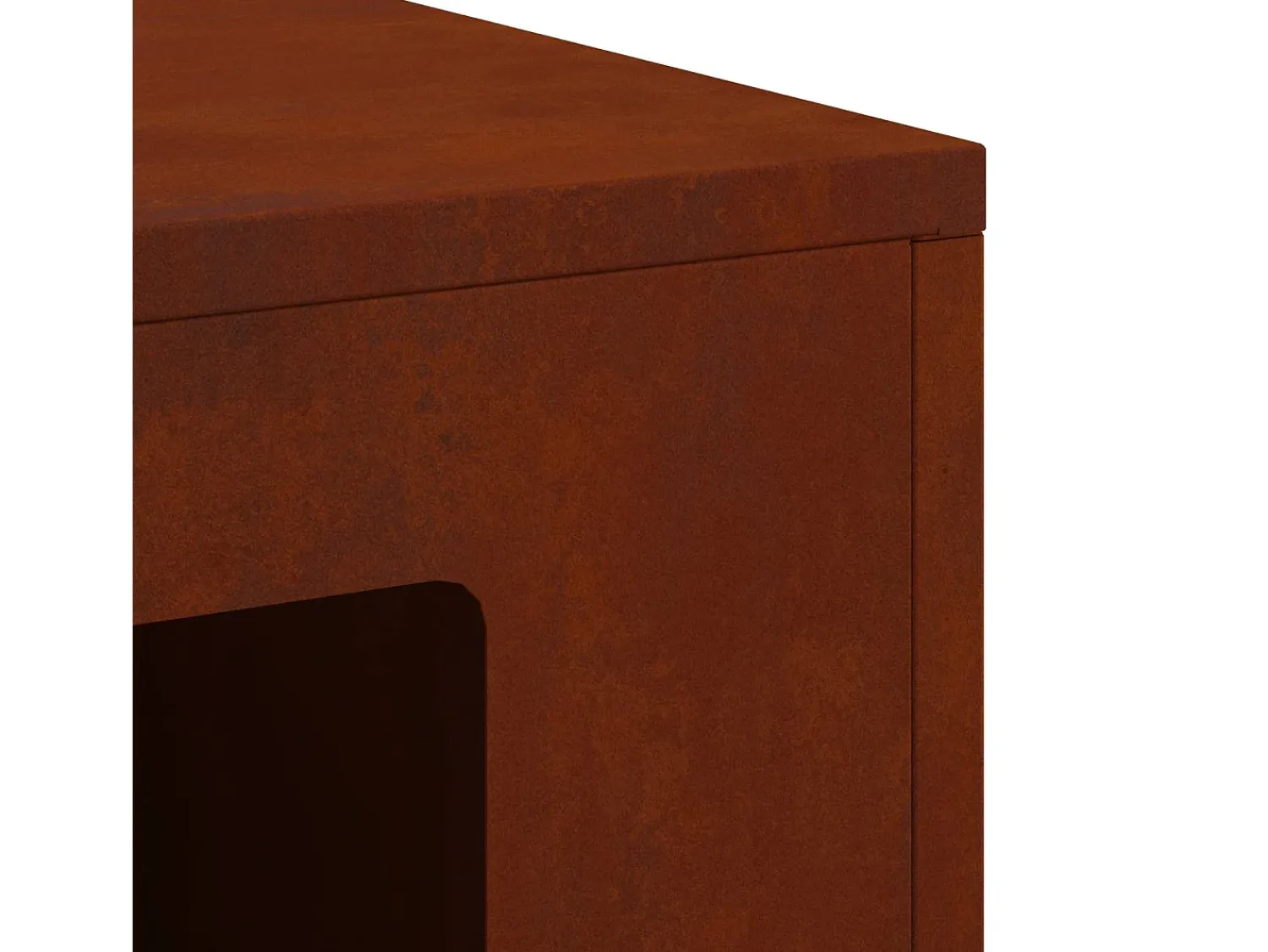 vidaxl Fire Pit 60 x 40 x 96 cm Aço resistente às intempéries^ Lareira