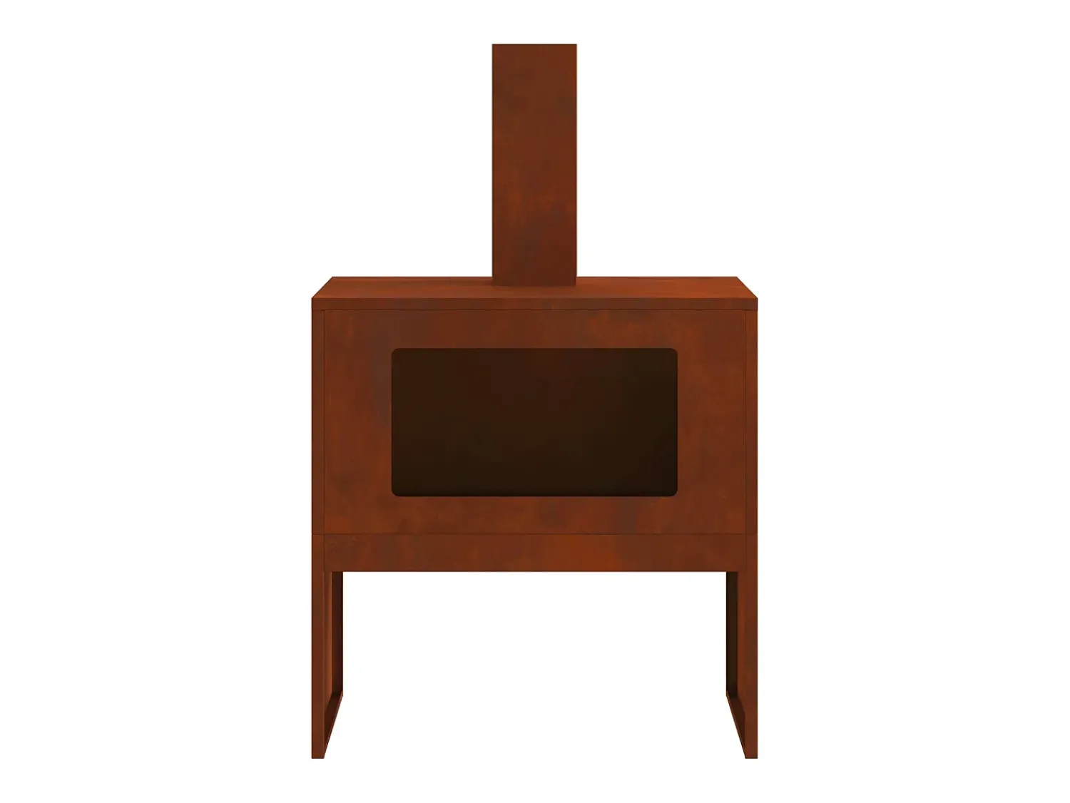 vidaxl Fire Pit 60 x 40 x 96 cm Aço resistente às intempéries^ Lareira