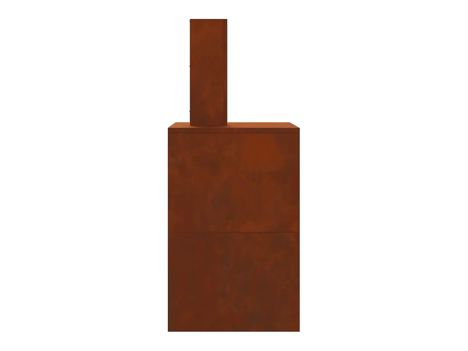 vidaxl Fire Pit 60 x 40 x 96 cm Aço resistente às intempéries^ Lareira