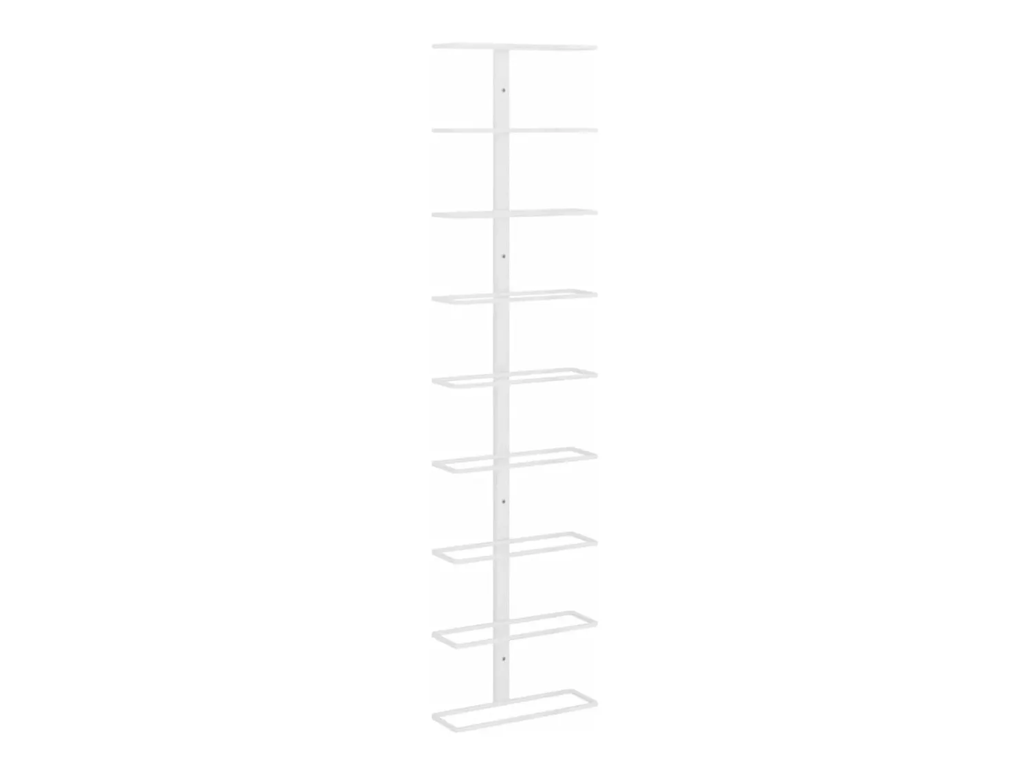 Acessórios De Arrumação|Acessório Vinho E Bar* Garrafeira de parede para 9 garrafas ferro PT922216 Branco