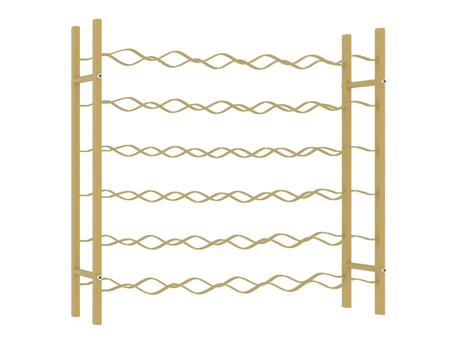 Acessórios De Arrumação|Acessório Vinho E Bar* Garrafeira para 36 garrafas metal PT572747 Dourado