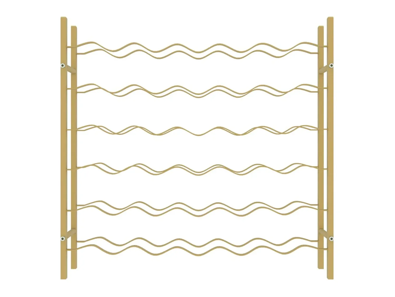 Acessórios De Arrumação|Acessório Vinho E Bar* Garrafeira para 36 garrafas metal PT572747 Dourado