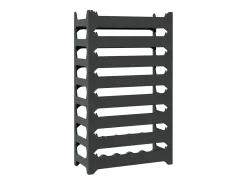 Online Garrafeira para 48 garrafas empilhável PP PT910160 Cinza antracite