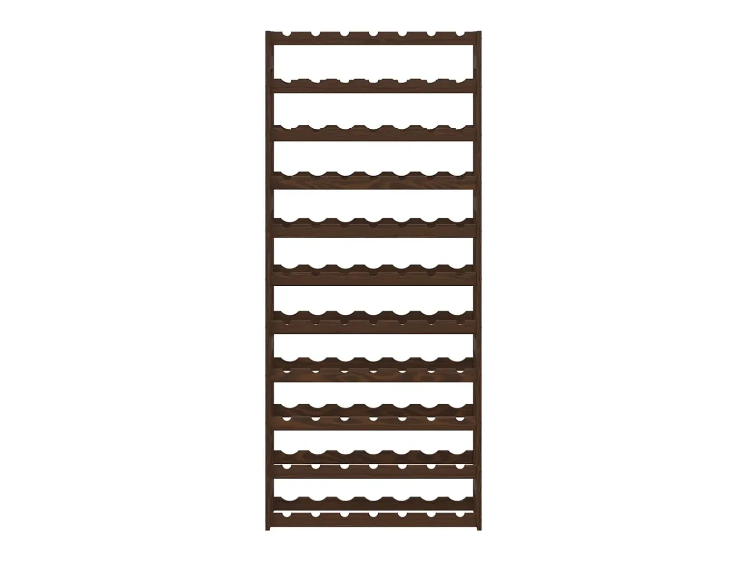 Clearance Garrafeira para 77 garrafas madeira de pinho maciça PT341219 Castanho