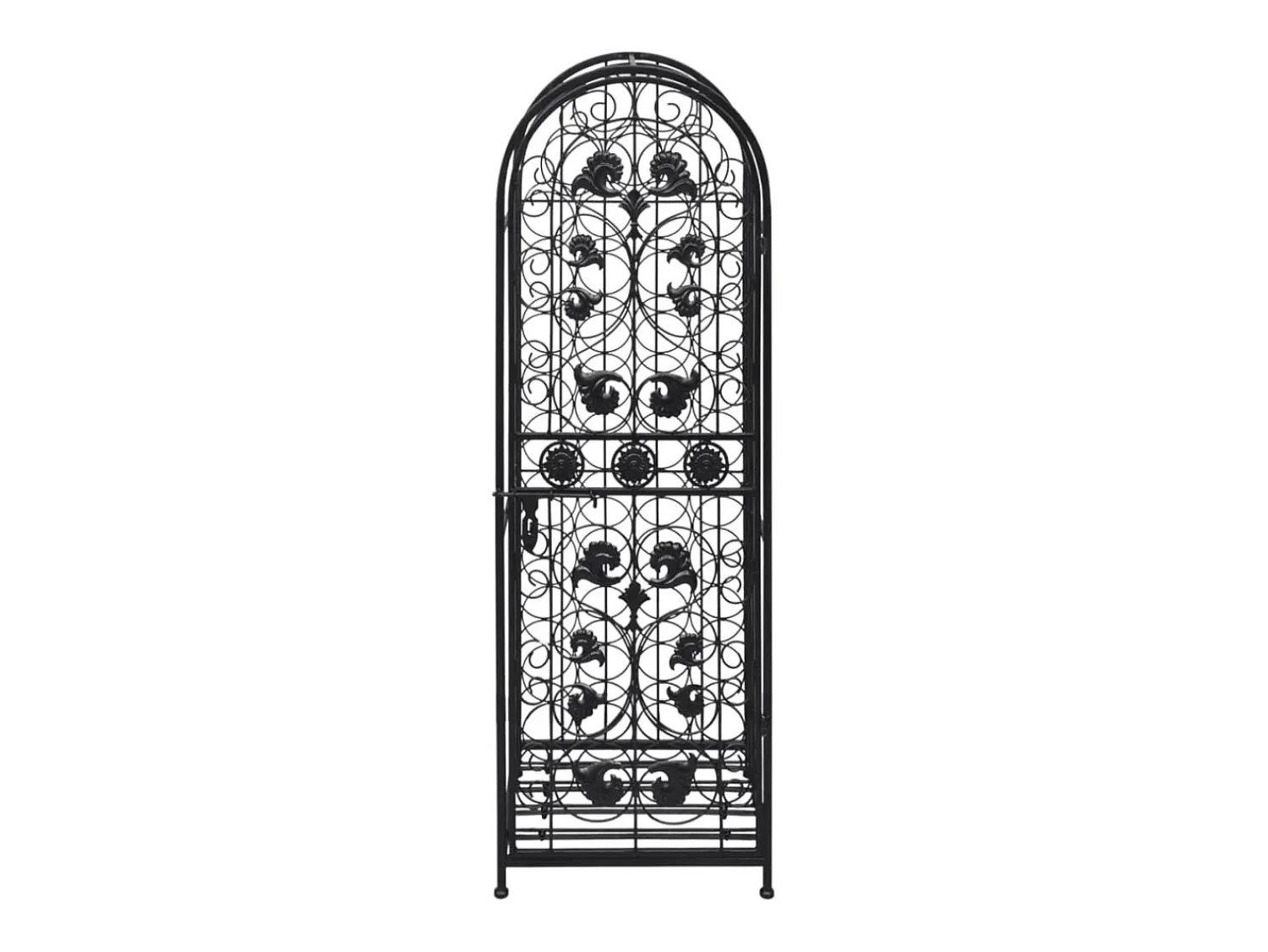 Acessórios De Arrumação|Acessório Vinho E Bar| Garrafeira, suporte de metal para 45 garrafas de vinho PT109390 Preto