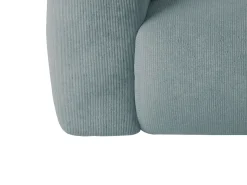 Sofá|Maison Céphy Grande sofá de canto direito em veludo canelado estilo design POGNI da Azul