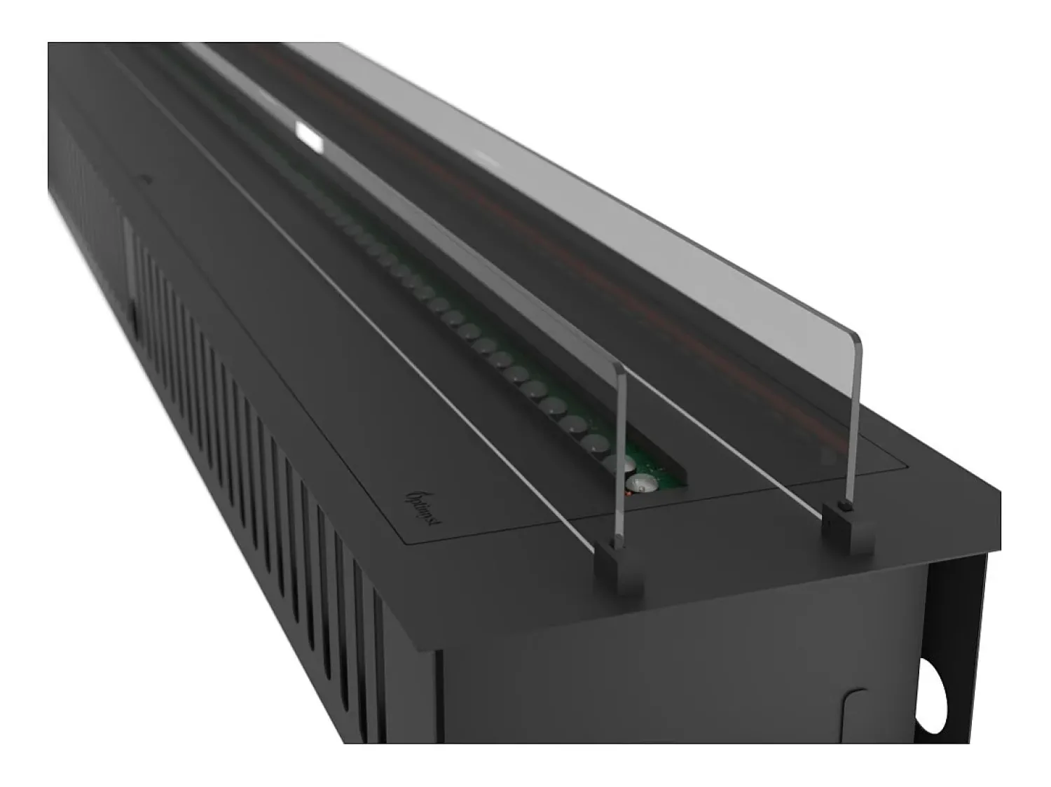 Lareira| Invapo Insert 2200 Lareira a vapor embutida - Chama multicolorida 3D, app, tanque 4,8 l, recarga automática - 220 cm Preto