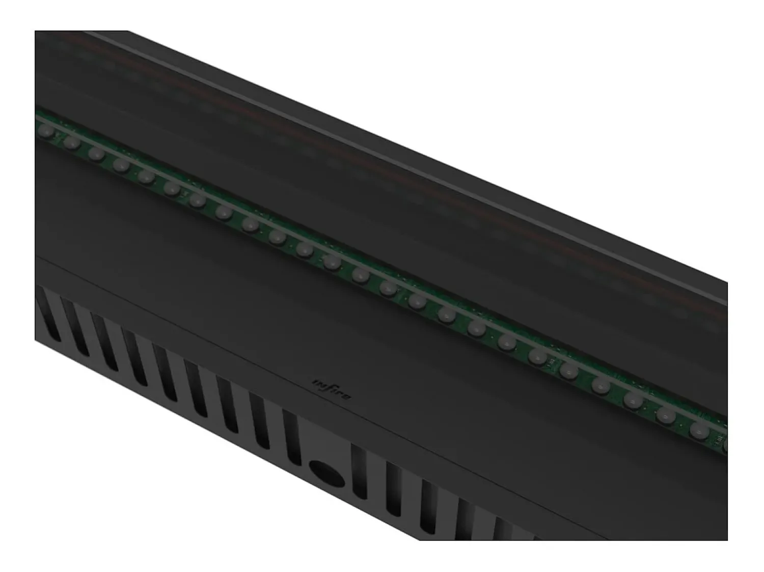 Lareira| Invapo Insert 2200 Lareira a vapor embutida - Chama multicolorida 3D, app, tanque 4,8 l, recarga automática - 220 cm Preto