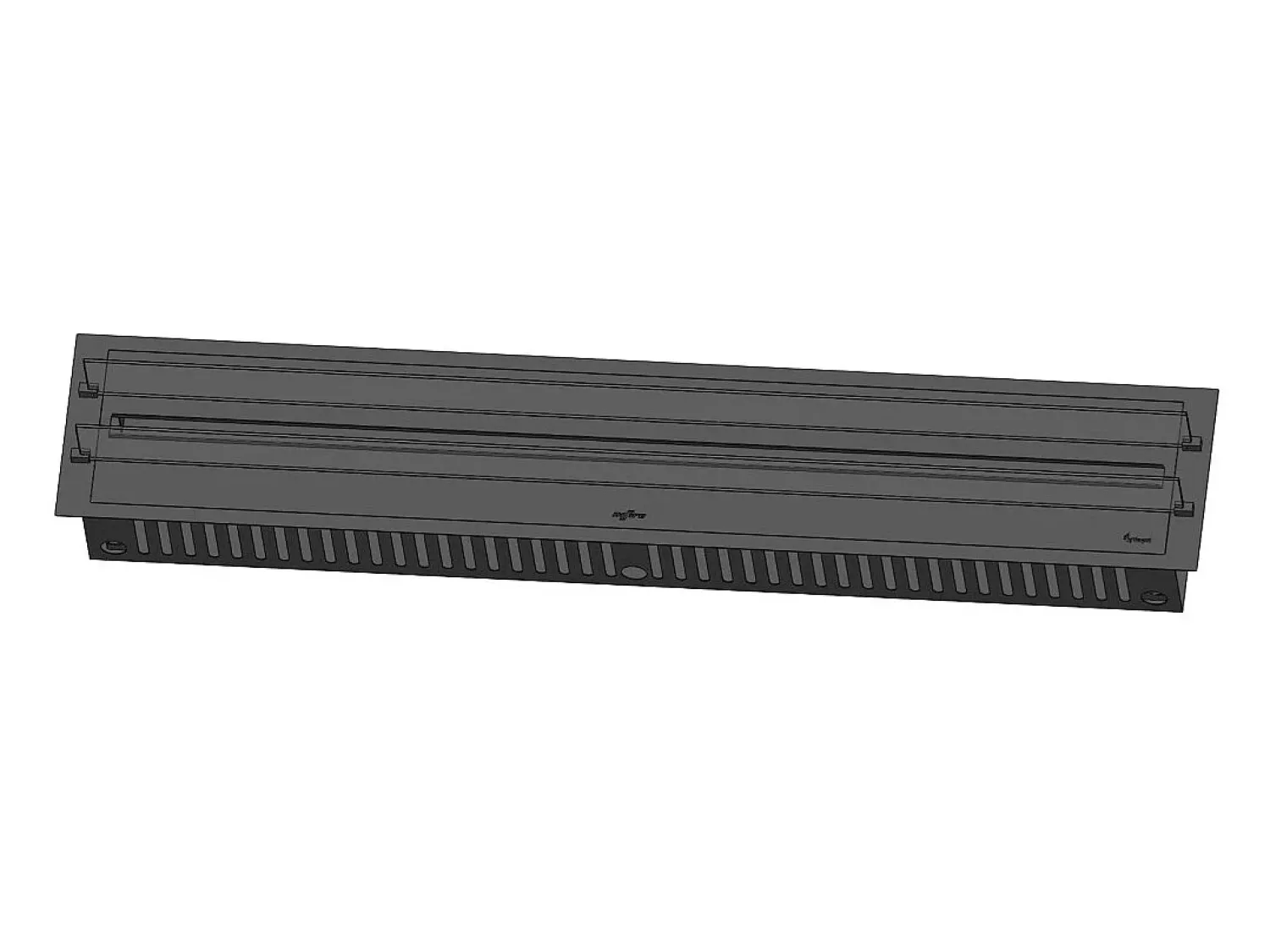 Lareira| Invapo Insert 2200 Lareira a vapor embutida - Chama multicolorida 3D, app, tanque 4,8 l, recarga automática - 220 cm Preto
