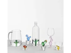 Acessório Vinho E Bar| Jarra de vidro borossilicato, Cacto, 1000 ml, Desert Plants Azul