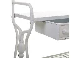 Consola| Kit para corredor com cabide de metal Branco