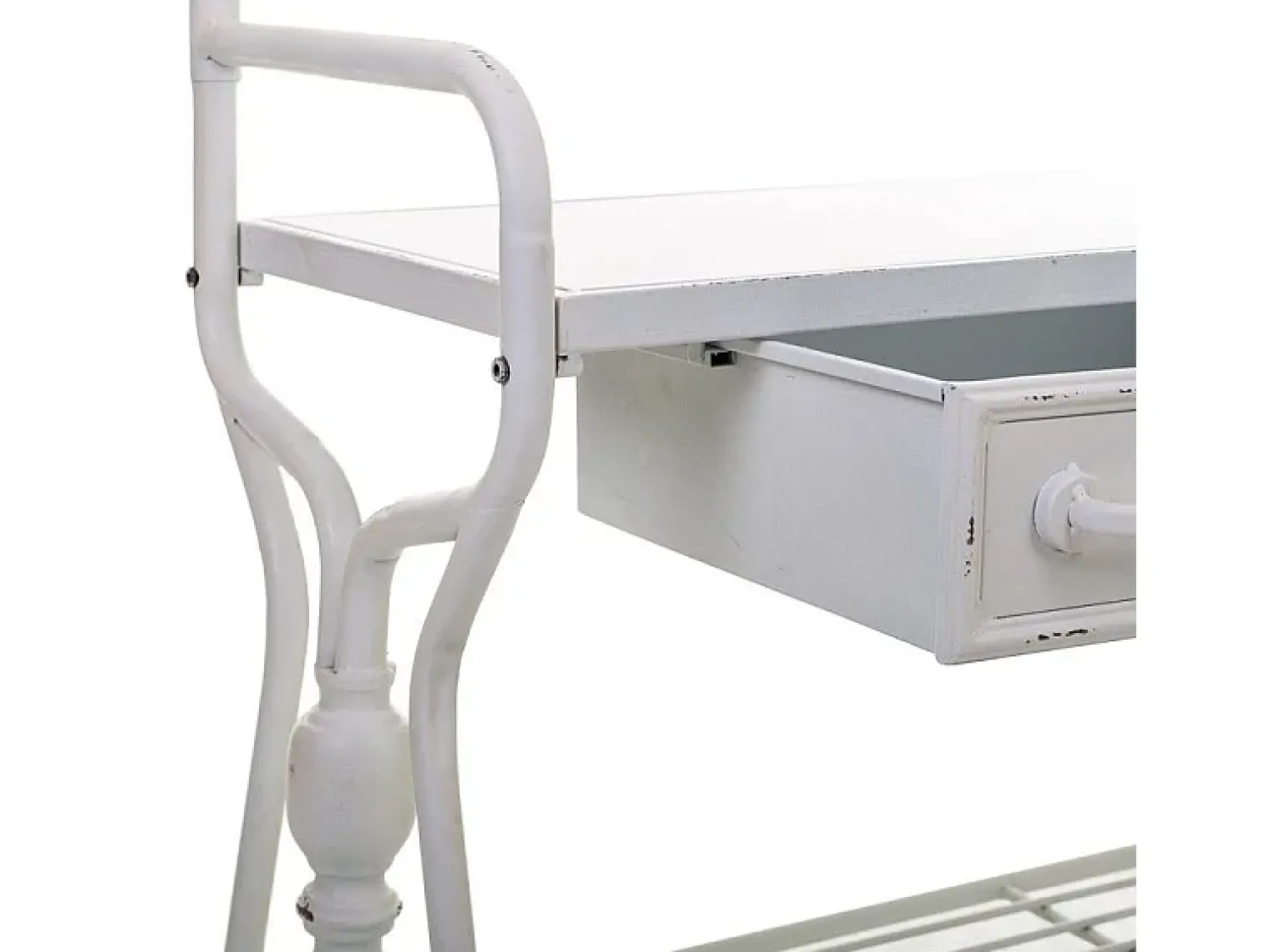 Consola| Kit para corredor com cabide de metal Branco