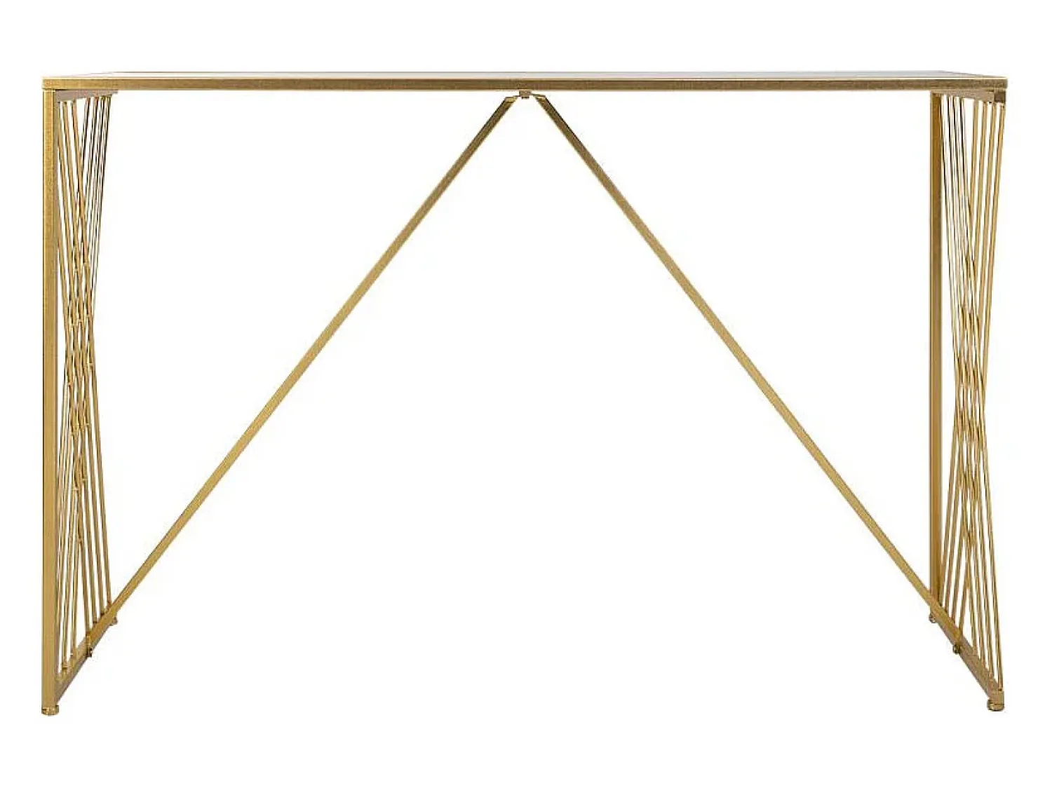 Consola* Kit para corredor em metal Dourado
