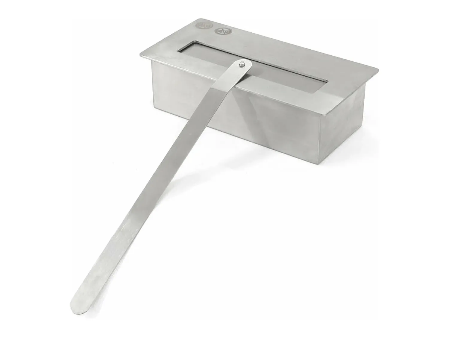 Lareira a bioetanol Biofireplace de piso Estocolmo em madeira branca L75xD24xH68 cm Branco
