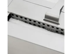 Lareira| Lareira a bioetanol de piso Cambridge em madeira branca 110x37x102h Branco