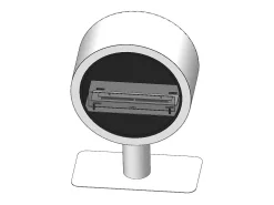 Outlet Lareira a bioetanol Incyclo Stand - Biolareira de piso com design redondo d.70cm Preto