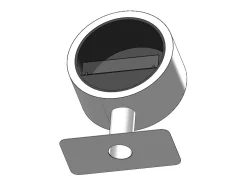 Outlet Lareira a bioetanol Incyclo Stand - Biolareira de piso com design redondo d.70cm Preto