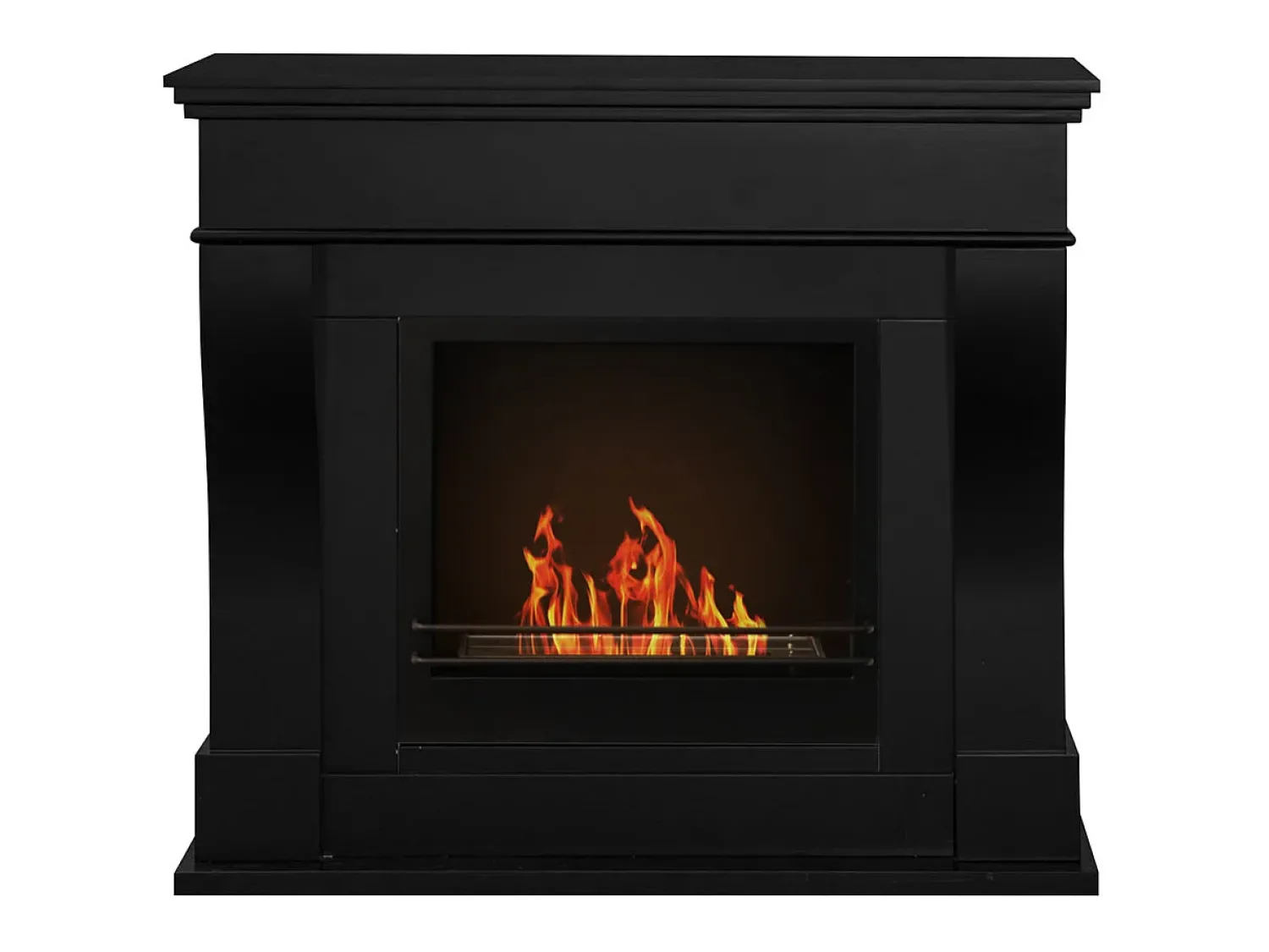 Lareira| Lareira bioetanol de piso WASHINGTON L111 x D43 x H99 Preto