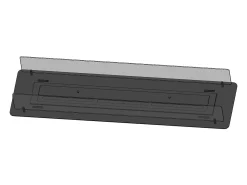 Lareira| Lareira Bioetanol Embutida ou Independente Insert Black 1200 - Lareira Bioetanol Slim Preta com Dois Painéis de Vidro, Tanque de 3L - 120cm Preto