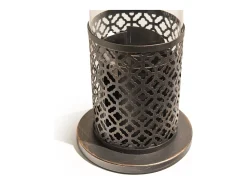 Discount Lareira de mesa TOLOSA Black Gold a bioetanol, dimensões D20 x A49,5, para uso interno e externo. Preto