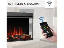 Lareira| Lareira elétrica BALDERIA Athena smart 52 - Lareira embutida - Preto