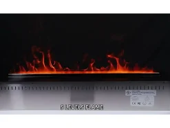 Lareira* Lareira elétrica com vapor de água 3D APP queimador de inserção embutido 100 PRO-LINE Cinzento