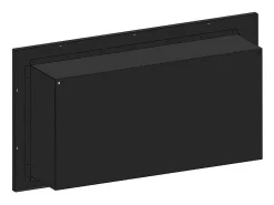 Lareira* Lareira embutida a bioetanol Frame 900 SimpleFire com vidro Preto