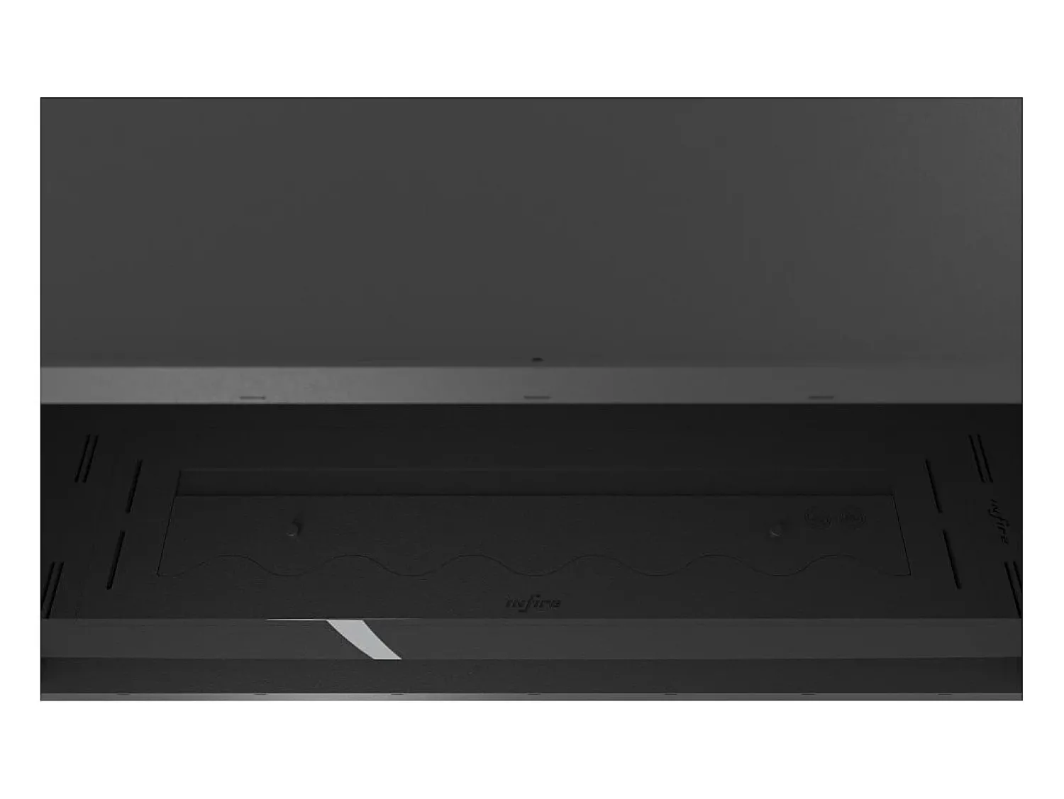 Lareira embutida a bioetanol Inside Black 1000 - fosco, com vidro, queimador de 3 litros, design moderno^ Lareira