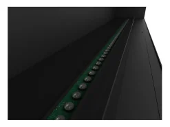 Lareira* Lareira embutida a vapor Invapo Inside 2200 - Chama multicolorida, efeito 3D e controle por aplicativo, tanque de 2,4 l - Recarga automática de 220 cm Preto